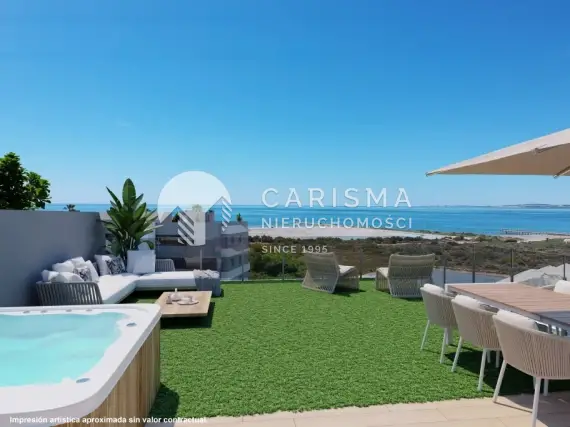(3) Nowe apartamenty z widokiem na morze, 150 m od plaży Santa Pola