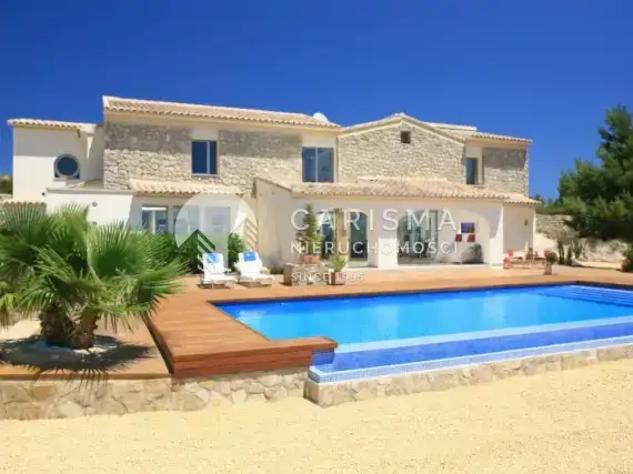 (2) Villa Orion rustykalna willa z nowoczesnym wnętrzem, w Moraira