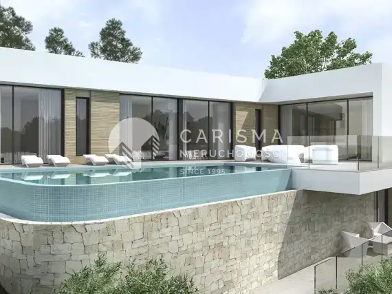 (2) Luksusowa willa do wybudowania w Solpark, Moraira