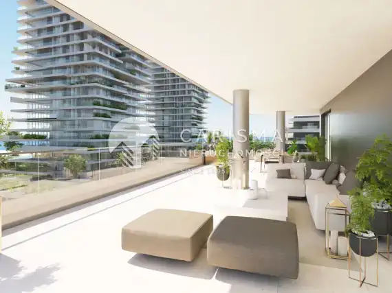 (6) Nowe i nowoczesne apartamenty w budowie, blisko plaży w Maladze.