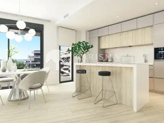 (10) Nowe i nowoczesne apartamenty w budowie, blisko plaży w Maladze.
