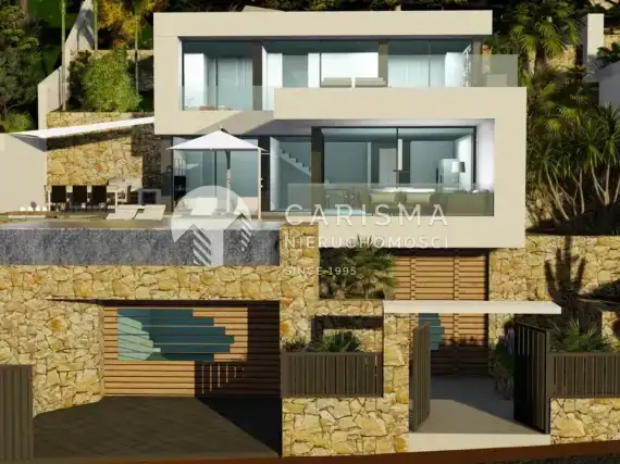 (15) Luksusowa willa, z widokiem na morze, do budowy, w Calpe
