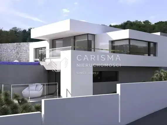 (2) Projekt nowoczesnej willi z widokiem na morze, Moraira, Costa Blanca Północ