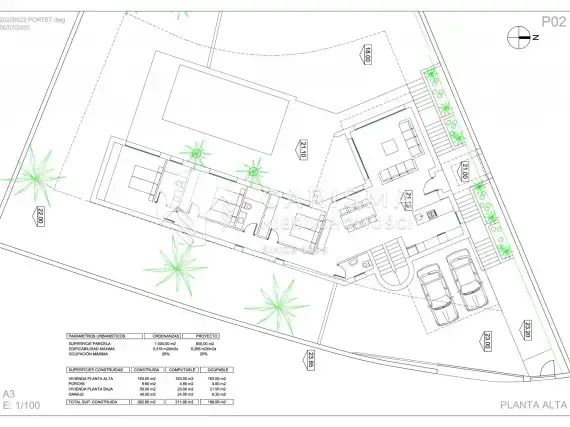 (3) Projekt luksusowej willi w drugiej linii w Moraira