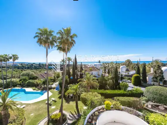 (4) Apartament z panoramicznym widokiem na morze w  Golden Mile Marbella