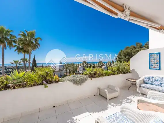 (17) Apartament z panoramicznym widokiem na morze w  Golden Mile Marbella