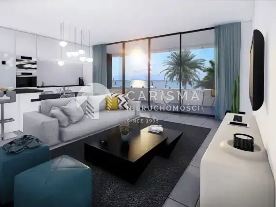 (3) Apartamenty w pierwszej linii brzegowej Lo Pagan, Costa Blanca, Hiszpania