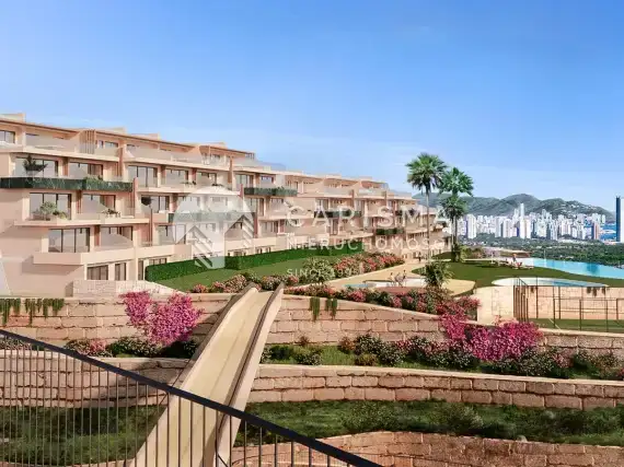 Nowe apartamenty z ogródkiem i widokiem na morze w Finestrat 2
