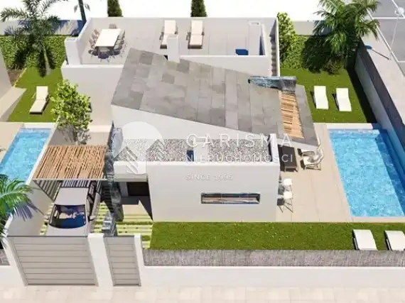 (10) Nowy dom z prywatnym basenem w San Pedro del Pinatar