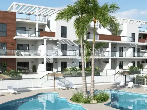 (3) Nowy apartament z tarasem dachowym 400m od plaży Torre de la Horadada