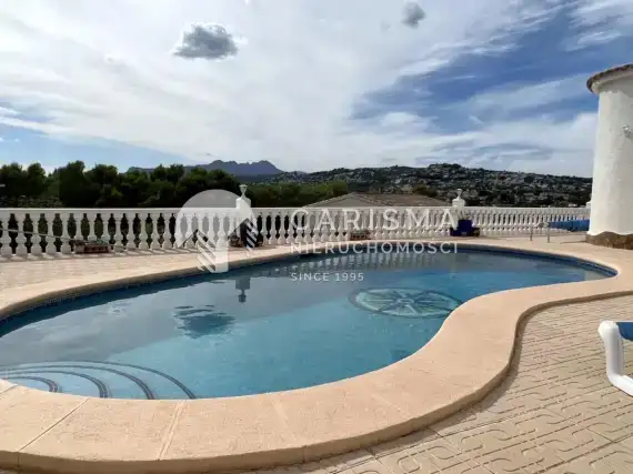 (44) Willa z widokiem na morze w Moraira blisko dogodności