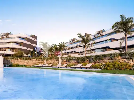 (11) Nowe apartamenty w budowie z widokiem na morze, Estepona, Costa del Sol.