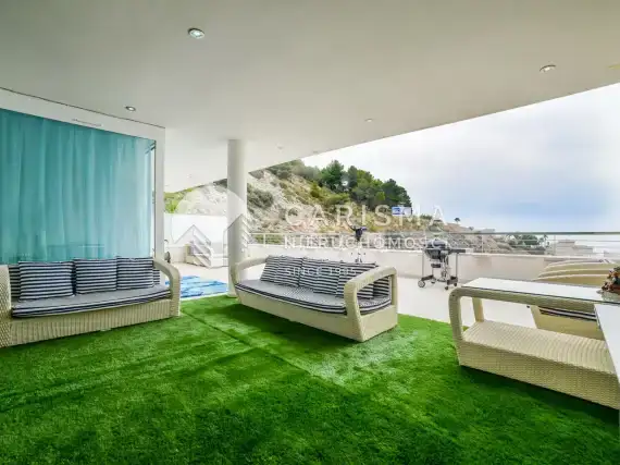 (52) Luksusowy apartament z niesamowitym widokiem na morze w Altea Hills
