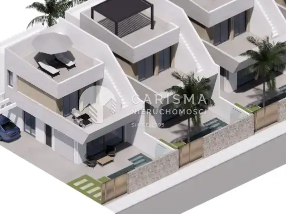(12) Domy w zabudowie bliźniaczej z prywatnymi basenami 900 m od plaży w Santiago de la Ribera