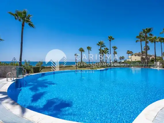 (21) Luksusowy apartament z widokiem na morze, w kompleksie przy plaży, Estepona, Costa del Sol