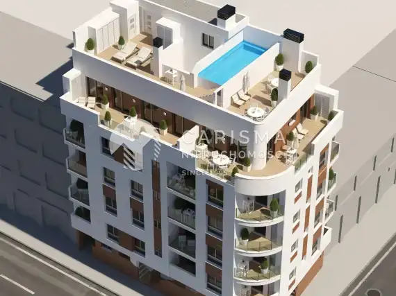 (9) Nowe mieszkania w centrum Torrevieja 700 m od plaży