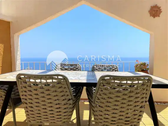 (2) Odremontowany apartament z pięknym widokiem na morze na Cumbre del Sol
