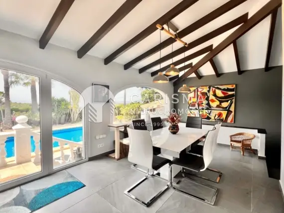 (43) Luksusowa willa w tradycyjnym stylu, z widokiem na morze, El Portet, Moraira