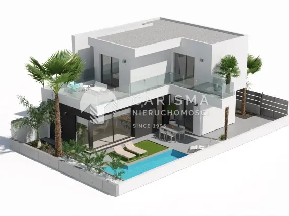 (4) Nowe i  nowoczesne domy w budowie, położone przy polu golfowym, Los Acazares, Costa Calida