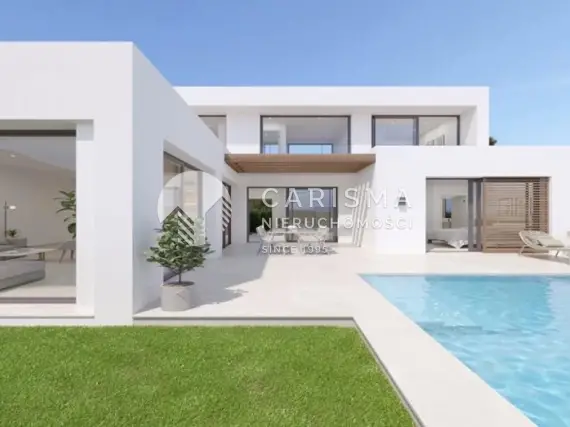 (5) Nowe domy z prywatnymi basenami z widokiem na morze w Alfaz del Pi, Alicante, Costa Blanca
