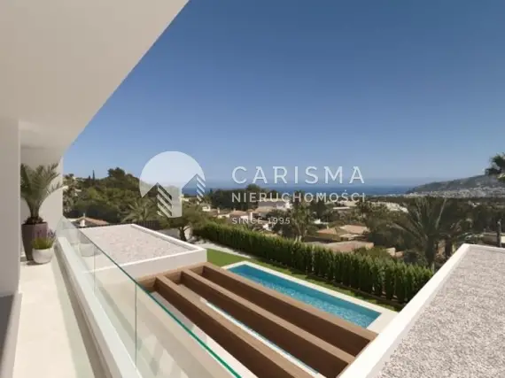 (6) Nowe domy z prywatnymi basenami z widokiem na morze w Alfaz del Pi, Alicante, Costa Blanca