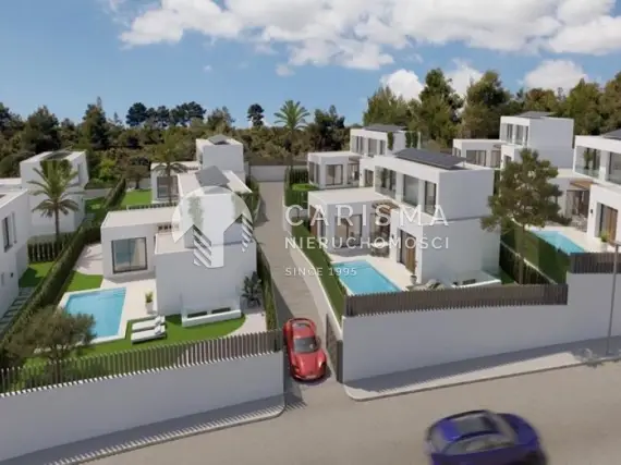 (16) Nowe domy z prywatnymi basenami z widokiem na morze w Alfaz del Pi, Alicante, Costa Blanca