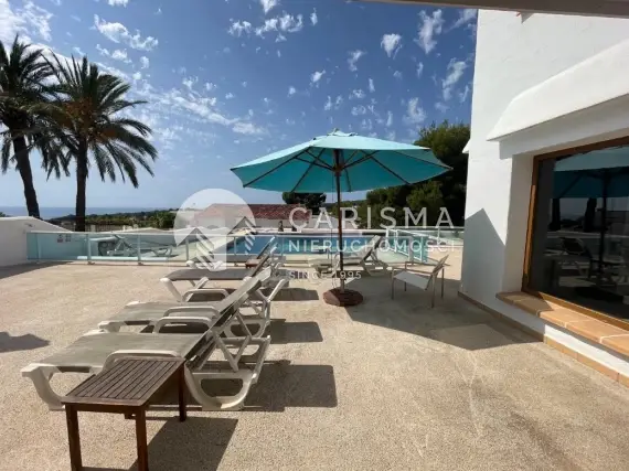 (35) Willa w stylu Ibiza z widokiem na morze, Moraira, Costa Blanca