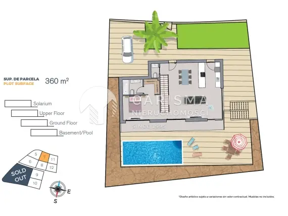 (55) II faza budowy nowoczesnych willi na zamkniętym kompleksie mieszkaniowym, Finestrat
