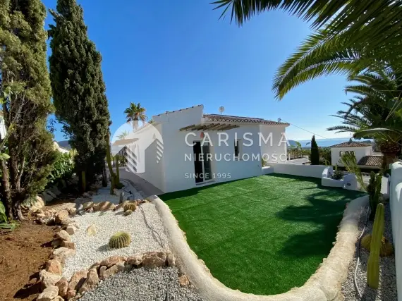 (12) Odnowiona willa w stylu Ibiza, z panoramicznym widokiem na morze, Moraira