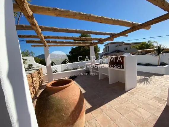(29) Odnowiona willa w stylu Ibiza, z panoramicznym widokiem na morze, Moraira