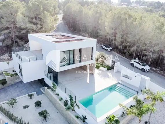 (4) Nowoczesna i gotowa willa z widokiem na góry, Moraira, Costa Blanca