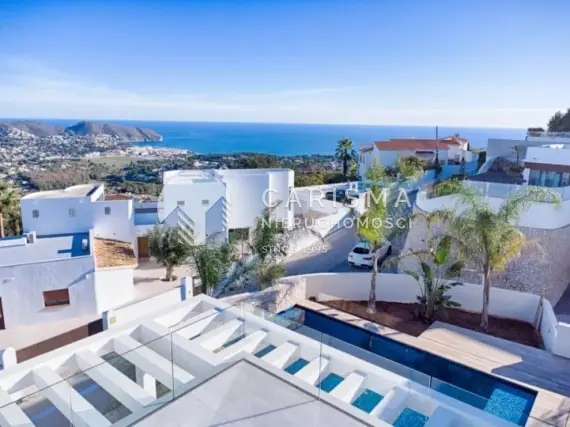 (8) Gotowa czteropoziomowa willa w Benimeit, Moraira z widokiem na morze