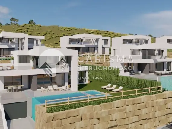 (15) Willa w budowie z widokiem na morze w prywatnym kompleksie, Malaga