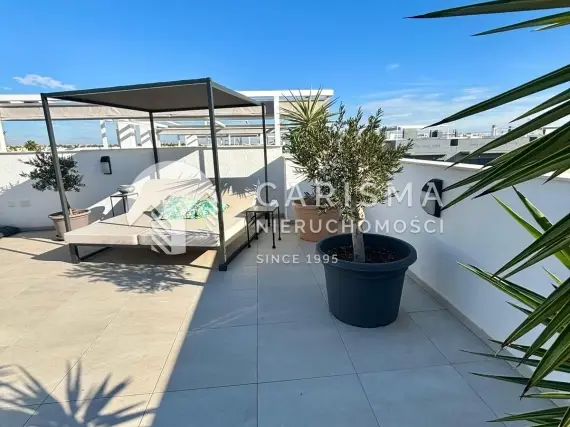 (31) Luksusowy penthouse z solarium i panoramicznym widokiem na morze w Orihuela Costa