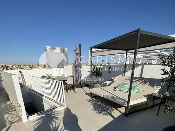 (32) Luksusowy penthouse z solarium i panoramicznym widokiem na morze w Orihuela Costa