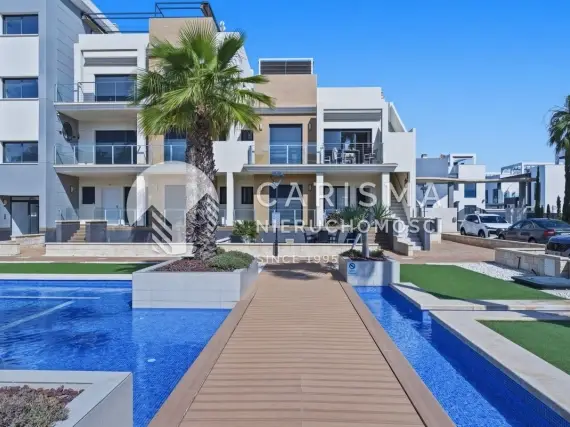 (33) Nowoczesny apartament w Orihuela Costa z tarasem, basenem i wyposażeniem, La Zenia