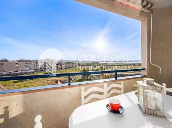 (14) Apartament w La Mata z widokiem na lagunę solną, tarasem i basenem – 200 m od plaży