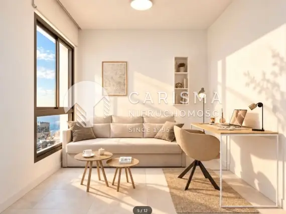 (6) Luksusowy penthouse w budowie, w pierwszej linii brzegowej, w Calpe
